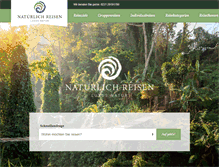 Tablet Screenshot of natuerlich-reisen.net